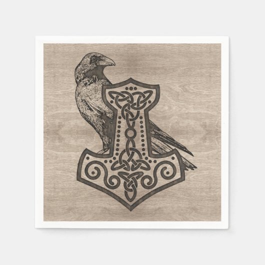 Serviette En Papier Mjolnir - le marteau de Thor (Devant)