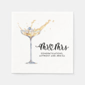 Serviette En Papier Mme et Mme Engagement Party (Devant)