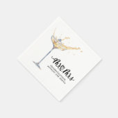 Serviette En Papier Mme et Mme Engagement Party (Coin)