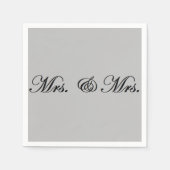 Serviette En Papier Mme et Mme serviettes (Devant)