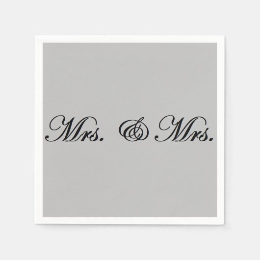 Serviette En Papier Mme et Mme serviettes (Devant)
