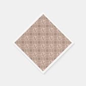 Serviette En Papier Mocha Rococo Revival Mandala Geo Tile Decoupage (Coin)