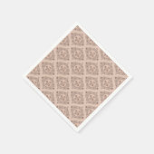 Serviette En Papier Mocha Rococo Revival Mandala Retro Ogee Decoupage (Coin)