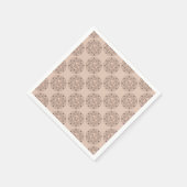 Serviette En Papier Mocha Rococo Revival Polka Dot Mandala Découpage (Coin)