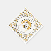 Serviette En Papier Mod Rainbow Bumblebee Miel Bee Baby shower (Coin)