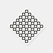 Serviette En Papier Mod Retro 60's White (Coin)