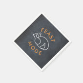 Serviette En Papier Mode Fête Chalkboard drôle Thanksgiving Papier (Coin)
