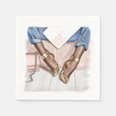 Serviette En Papier Mode Glamour Chic (Devant)