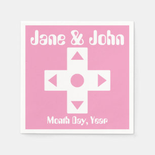 Serviette En Papier Mode multijoueur dans les serviettes rose pétale