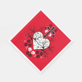 Serviette En Papier Mode Post Punk Gothique (Coin)