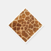 Serviette En Papier mode rustique africaine safari animal girafe impri (Coin)