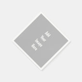 Serviette En Papier Modèle (Coin)