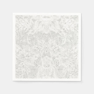 Serviette En Papier Modèle - arrière - plan blanc de dentelle