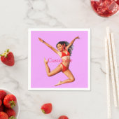 Serviette En Papier Modèle Bikini de danse Thunder_Cove (En situation)