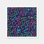 Serviette En Papier Modèle d'âge spatial - Impression Abstraite (Devant)