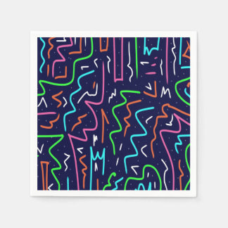 Serviette En Papier Modèle d'âge spatial - Impression Abstraite