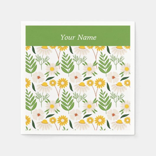 Serviette En Papier Modèle Daisy-Daisy (Devant)