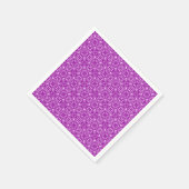 Serviette En Papier Modèle Damask médiéval, améthyste violet (Coin)