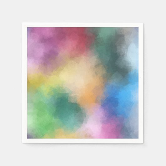 Serviette En Papier Modèle d'art abstrait Élégant Moderne (Devant)