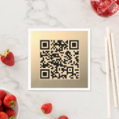 Serviette En Papier Modèle de code QR instantanément modifiable | Faux (En situation)