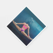 Serviette En Papier Modèle de condition physique féminine Split Thunde (Coin)