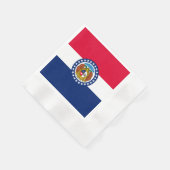 Serviette En Papier Modèle de drapeau d'État du Missouri (Coin)
