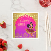 Serviette En Papier Modèle de fête d'anniversaire des filles de Bollyw (En situation)