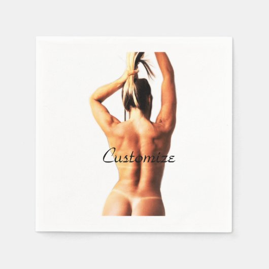 Serviette En Papier Modèle de fitness Tanlines Thunder_Cove (Devant)