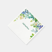 Serviette En Papier Modèle de fleurs suspendues décoratives (Coin)