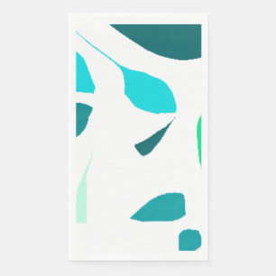 Serviette En Papier Modèle de lames de menthe subtile Papier Napkin