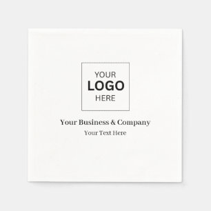 Serviette En Papier Modèle de logo d'entreprise personnalisé