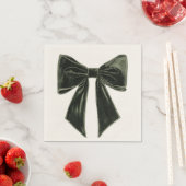 Serviette En Papier Modèle de Noël avec silhouette d'arbre (En situation)