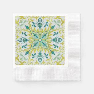 Serviette En Papier Modèle de plafond vert citron sans couture de Will