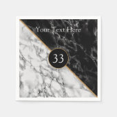 Serviette En Papier Modèle de serviettes d'anniversaire ou d'anniversa (Devant)