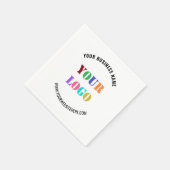 Serviette En Papier Modèle de serviettes de table avec texte de logo d (Coin)