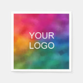 Serviette En Papier Modèle de texte de logo de société à ajouter ici p (Devant)