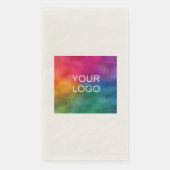 Serviette En Papier Modèle de texte de logo de société commerciale Ecr (Devant)