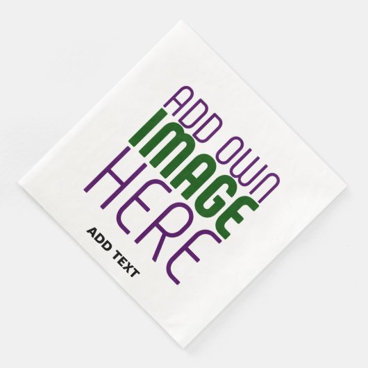 SERVIETTE EN PAPIER MODÈLE DE TEXTE D'IMAGE BLANCHE SIMPLE MODERNE (Coin)