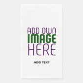 SERVIETTE EN PAPIER MODÈLE DE TEXTE D'IMAGE BLANCHE SIMPLE MODERNE (Devant)