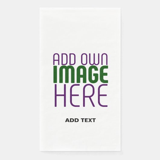 SERVIETTE EN PAPIER MODÈLE DE TEXTE D'IMAGE BLANCHE SIMPLE MODERNE (Devant)