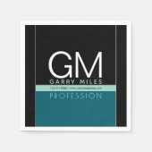 Serviette En Papier Modèle d'entreprise moderne | Toutes les couleurs (Devant)