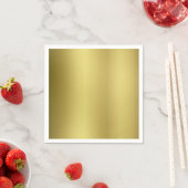 Serviette En Papier Modèle d'or blanc (En situation)