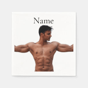 Serviette En Papier Modèle Fitness Homme Thunder_Cove