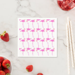 Serviette En Papier Modèle flamant rose