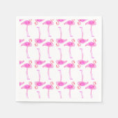 Serviette En Papier Modèle flamant rose (Devant)