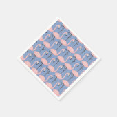 Serviette En Papier Modèle Flamingo (Coin)