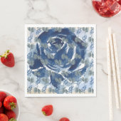 Serviette En Papier Modèle floral (En situation)