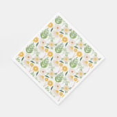 Serviette En Papier Modèle floral (Coin)