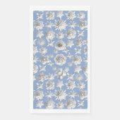 Serviette En Papier Modèle floral 3D 01.wx4.LBlue BG (Devant)
