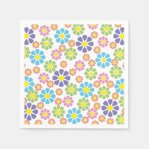 Serviette En Papier Modèle floral coloré